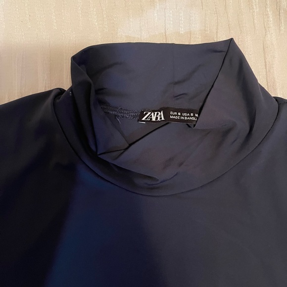 Zara Bodysuit, dark blue, worn once - Picture 2 of 2